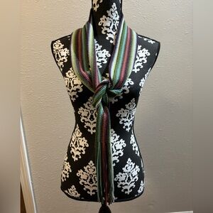 Unbranded 🧶 knitted scarf 19 braids on each end